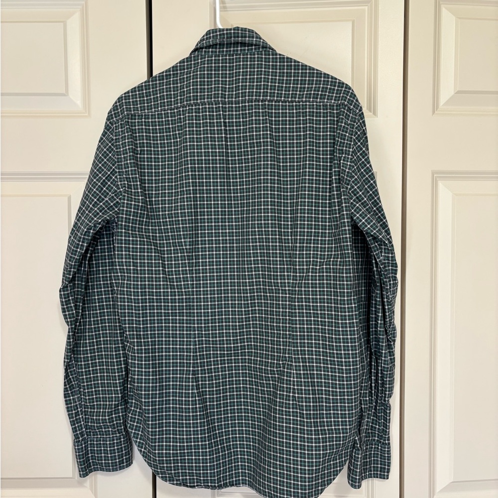 Culturata tailored fit Men's Green Checkered Shirt size Large - Picture 2 of 8